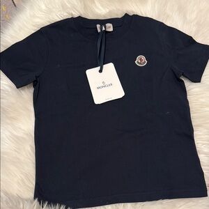 Moncler Dark Blue Tee with Logo size 6-8